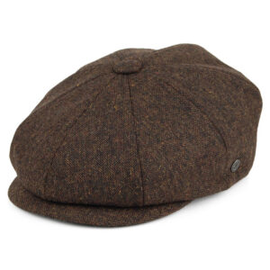 Brown Wool Blend Newsboy Cap